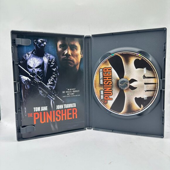 The Punisher DVD Tom Jane John Travolta Marvel Comics Action Movie Rated R - Picture 3 of 3